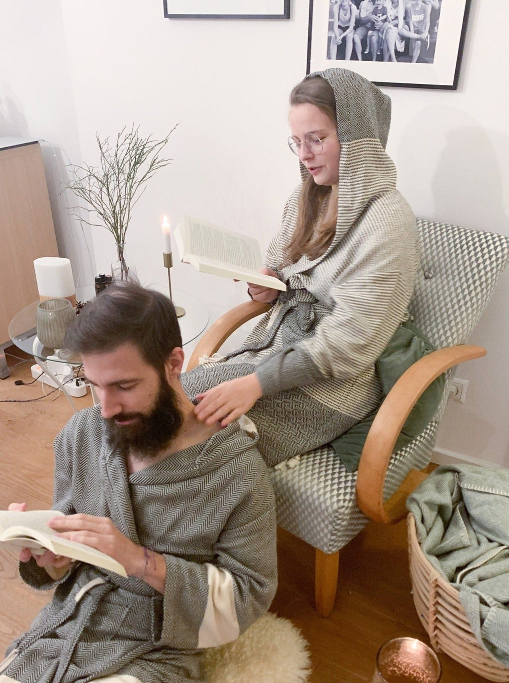 Couple Bathrobe Set - Nordic Series
