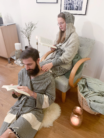 Bathrobes / Lounge Wear - Chevron